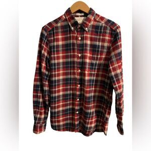 Men’s H&M L.O.G.G. Plaid Flannel Long Sleeve Shirt Size Small